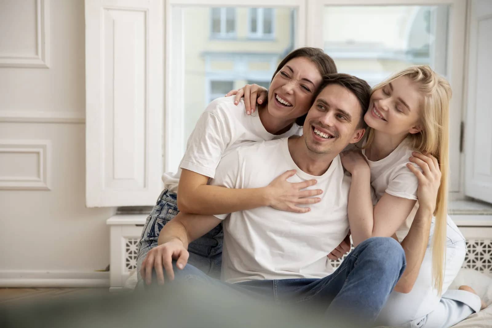 Happy Ottawa patients laughing together at Ottawa Dental Centre